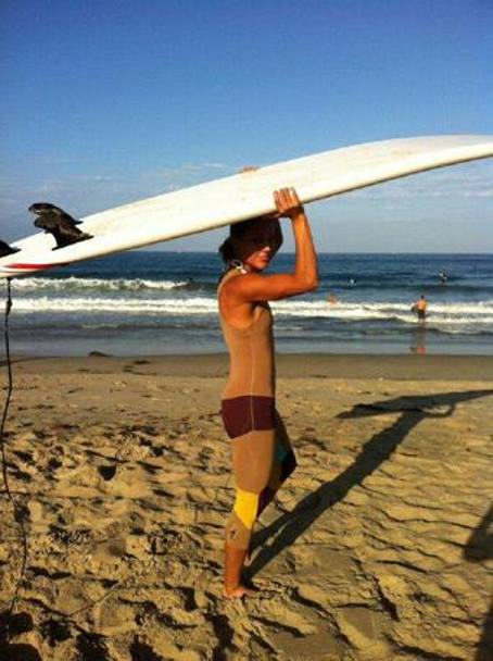 Un po&#39; di surf per tenersi in forma